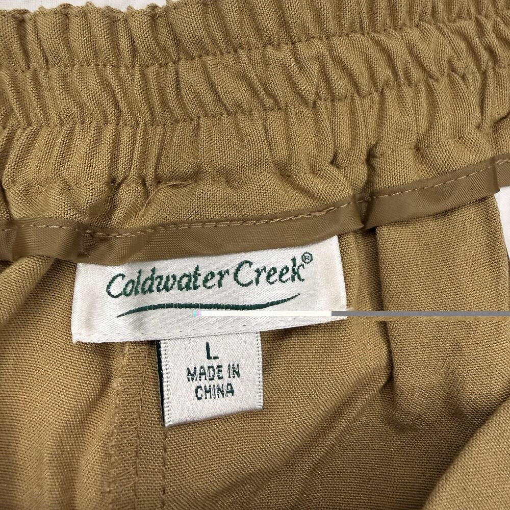 NWT Coldwater Creek Brown XL 2-Piece Set Sleeveless Scoop Top Wide-Leg Pants - Picture 5 of 12